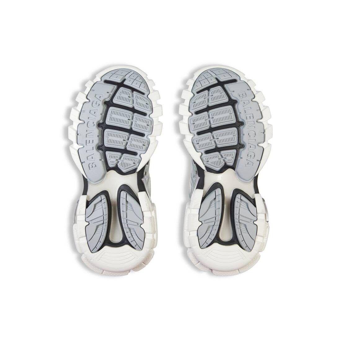 Men’s Track Sneaker in Silver/white/black - Image 7